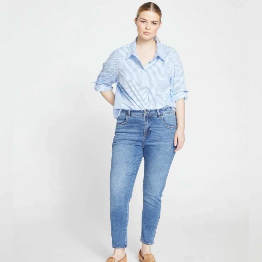 NWT! | UNIVERSAL STANDARD Seine High Rise Skinny Jeans, Vintage Indigo, Size 8 🩵 - Picture 2 of 16
